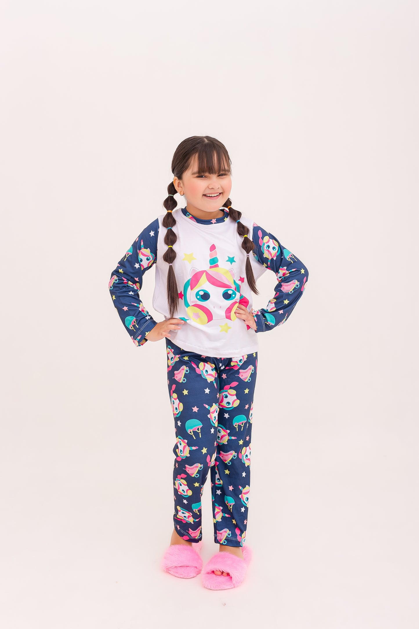 Infantil Feminino Longo | Unicornia Patinadora