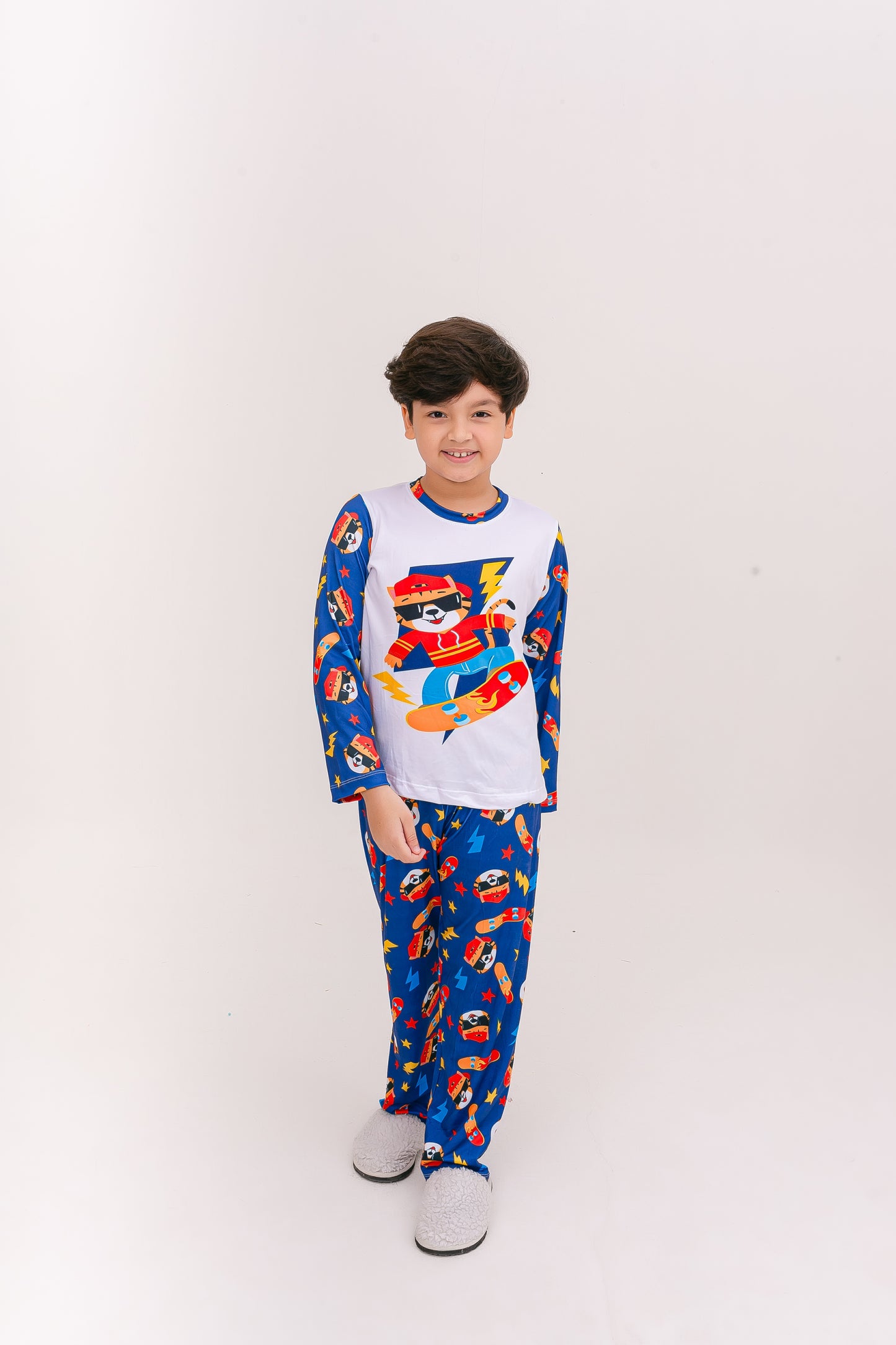 Infantil Masculino Longo | Tigre Skatista