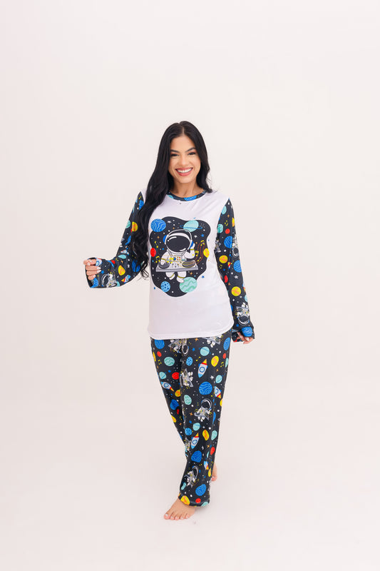 Adulto Feminino Longo | Astronautta DJ