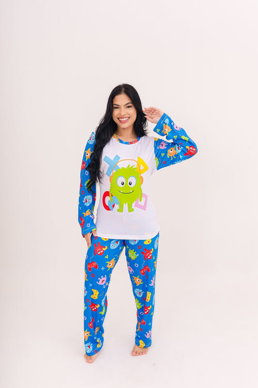 Adulto Feminino Longo | Monstrinho Gamer
