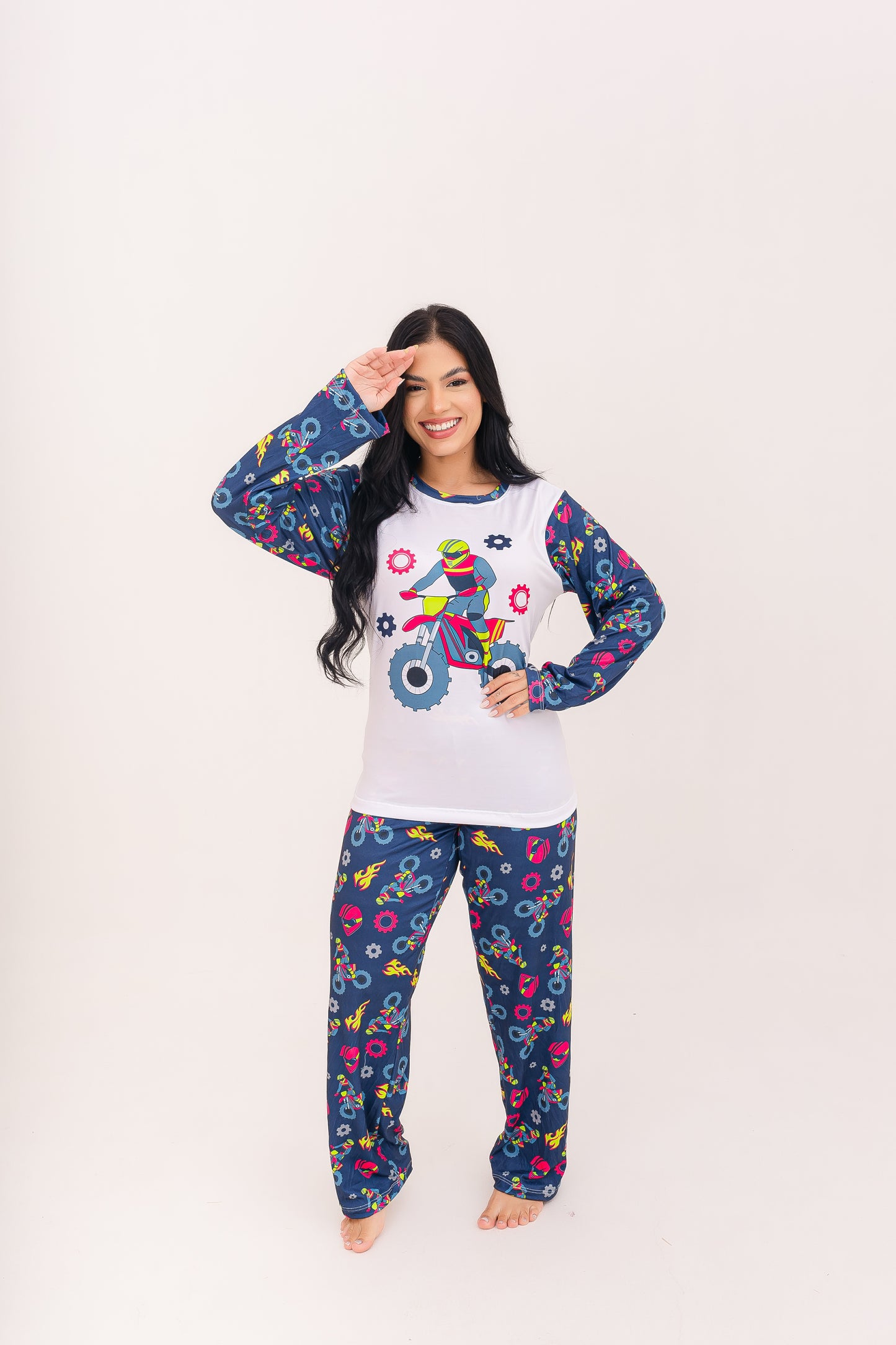 Adulto Feminino Longo | Motocross