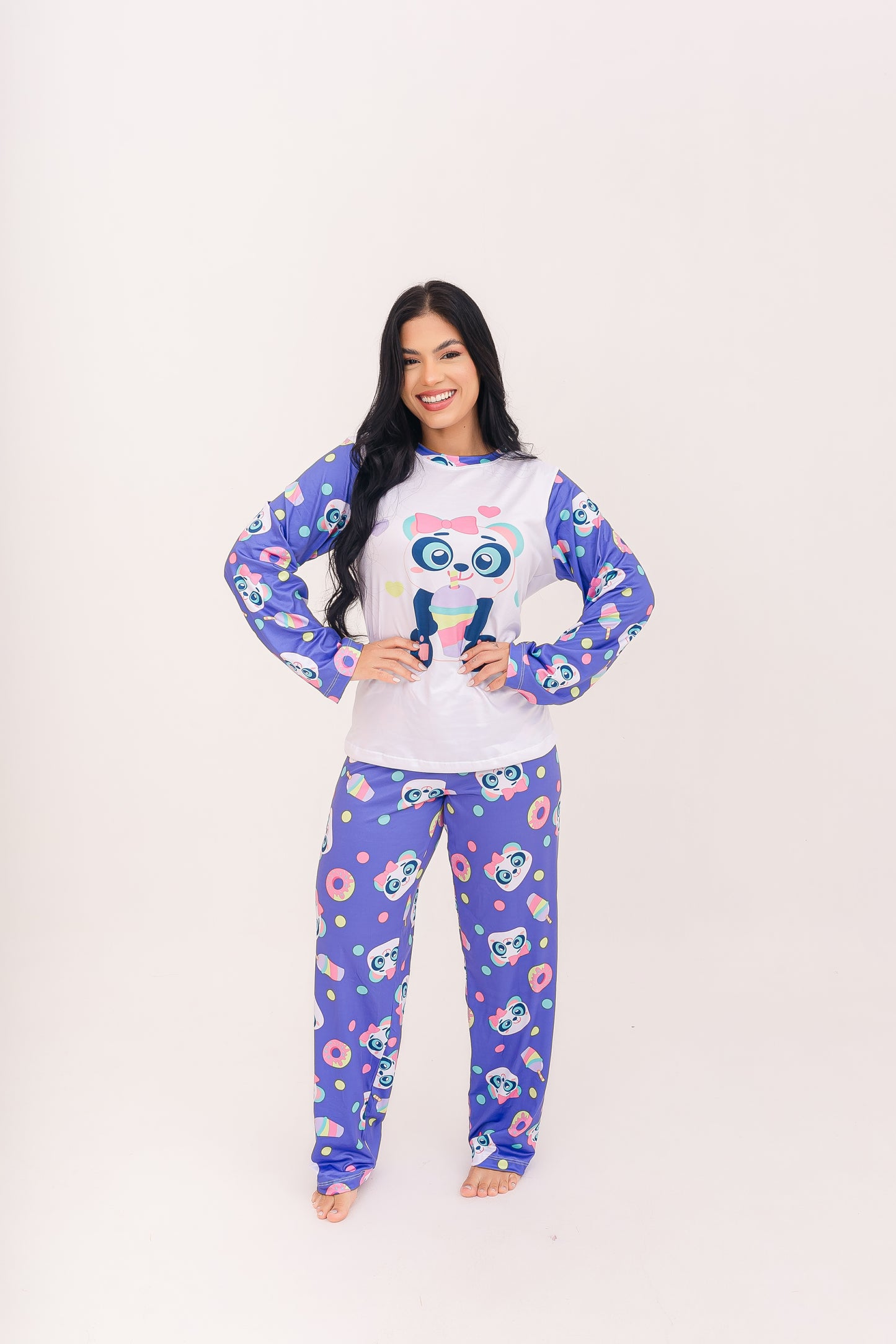 Adulto Feminino Longo | Panda Milkshake