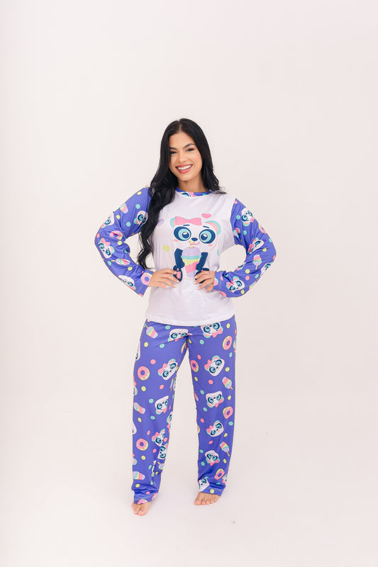 Adulto Feminino Longo | Panda Milkshake