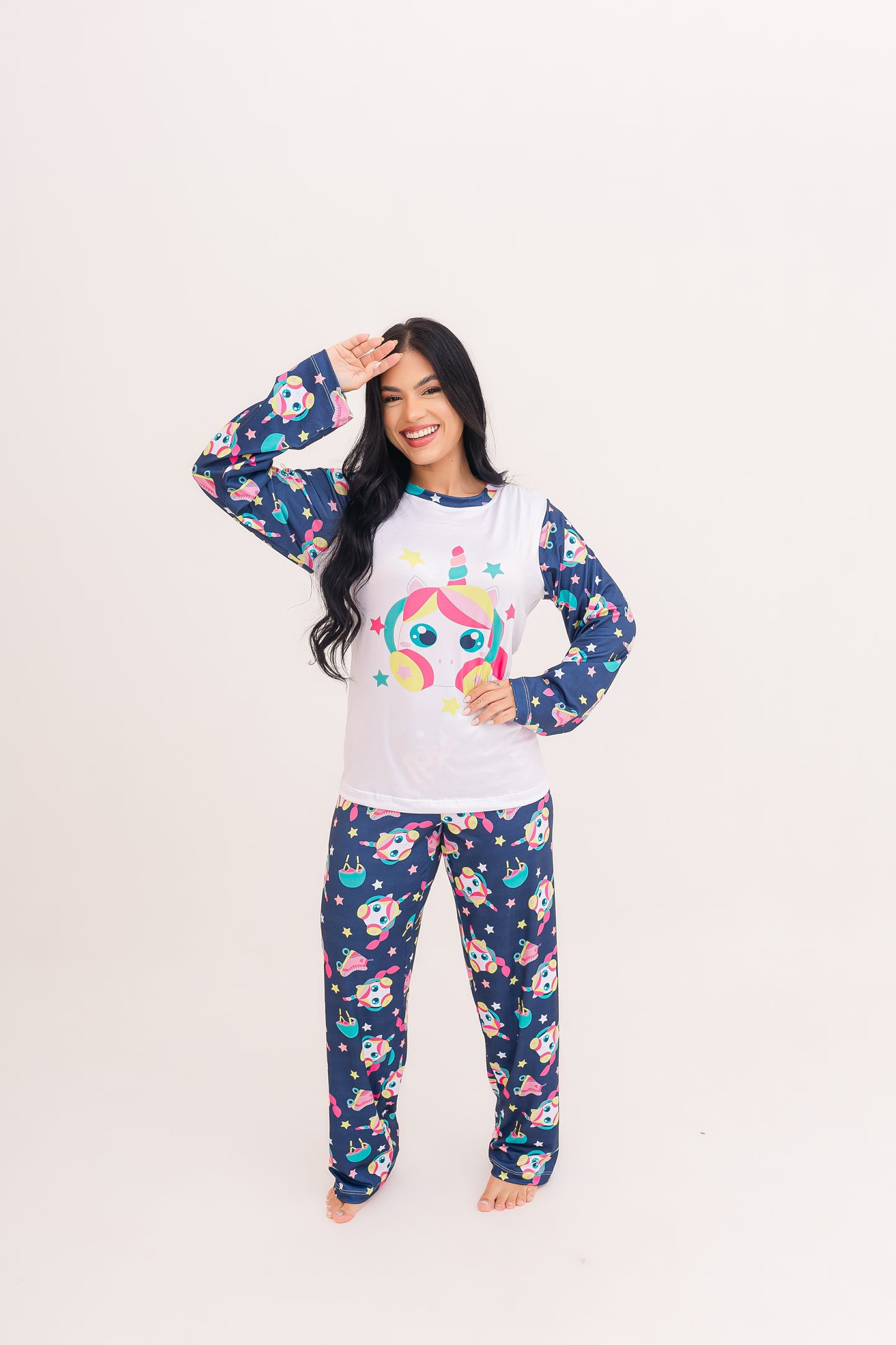 Adulto Feminino Longo | Unicornia Patinadora