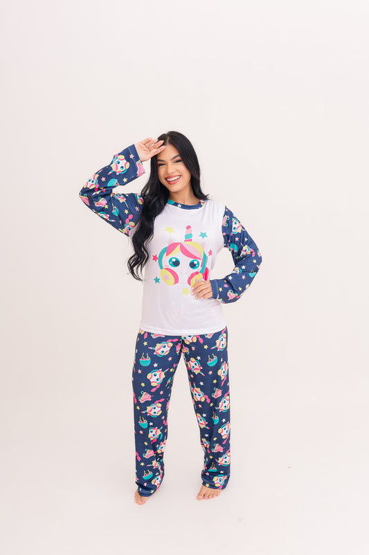 Adulto Feminino Longo | Unicornia Patinadora