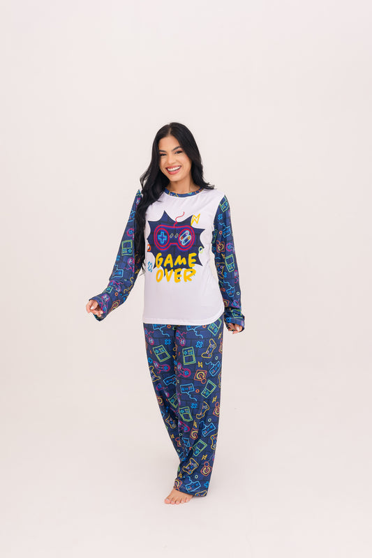 Adulto Feminino Longo | Video-Game