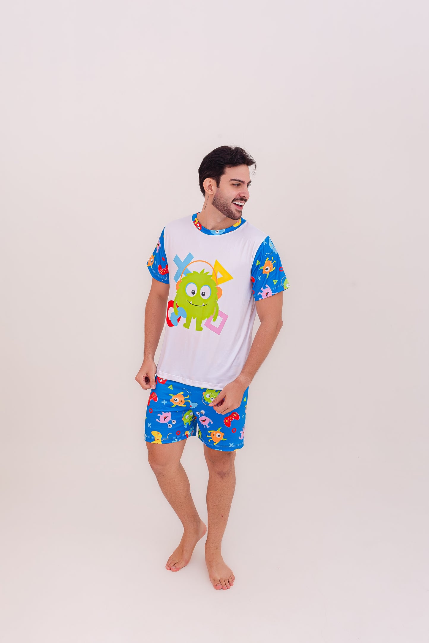 Adulto Masculino Curto | Monstrinho Gamer