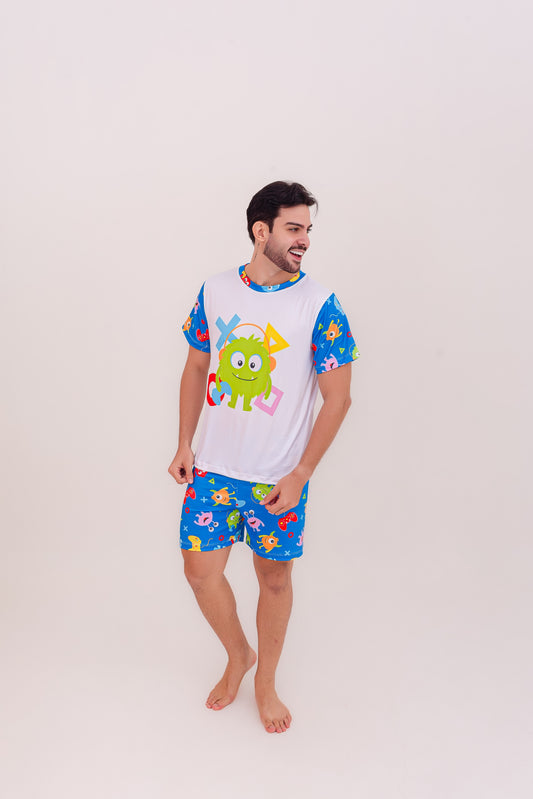 Adulto Masculino Curto | Monstrinho Gamer