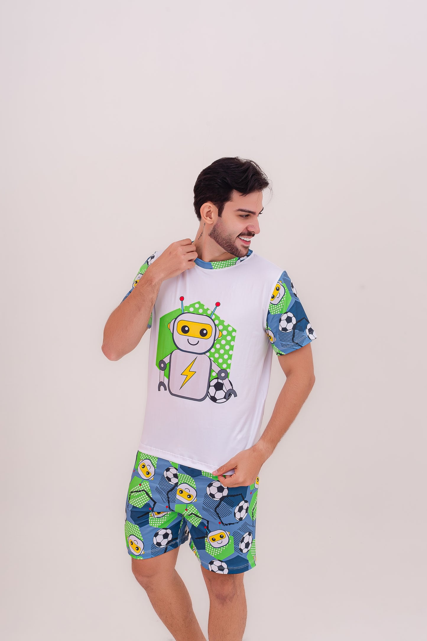 Adulto Masculino Curto | Robot Football