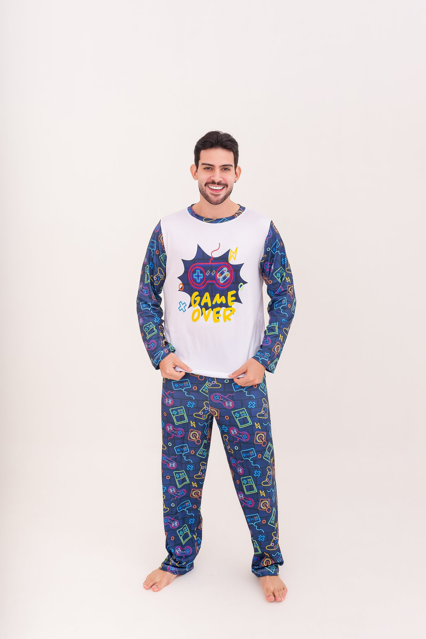 Adulto Masculino Longo | Video-Game