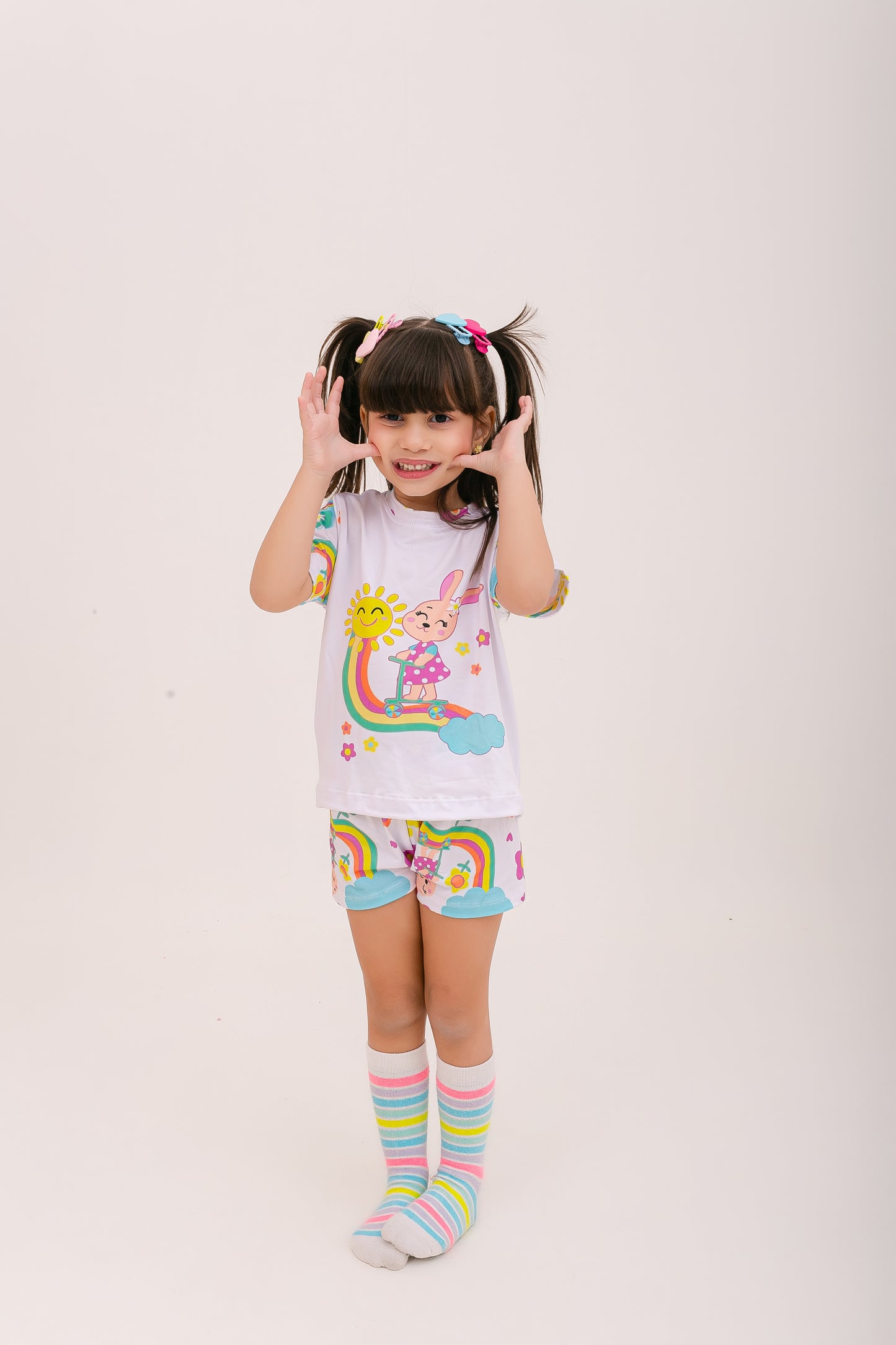 Infantil Feminino Curto | Coelhinha Aventureira