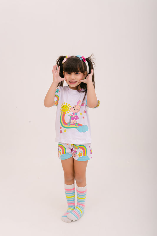 Infantil Feminino Curto | Coelhinha Aventureira