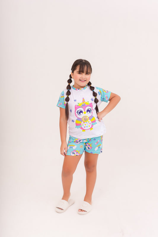Infantil Feminino Curto | Corujinha Candy