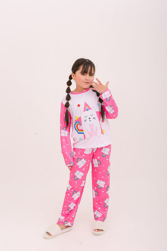 Infantil Feminino Longo | Gatinha Unicórnia