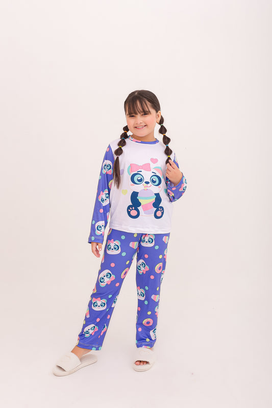 Infantil Feminino Longo | Panda Milkshake