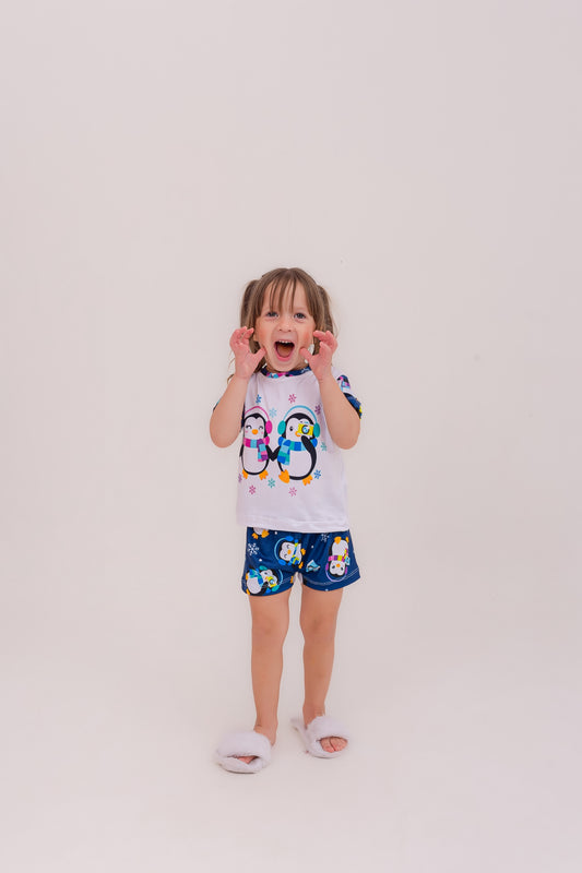 Infantil Feminino Curto | Pinguim Fotolover