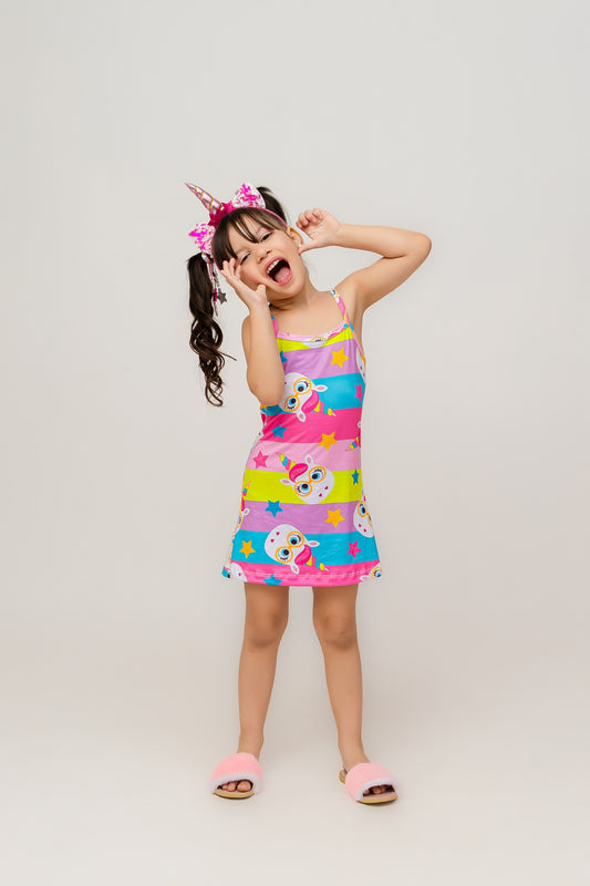 Infantil Feminino Camisola | Unicornio Estrelar