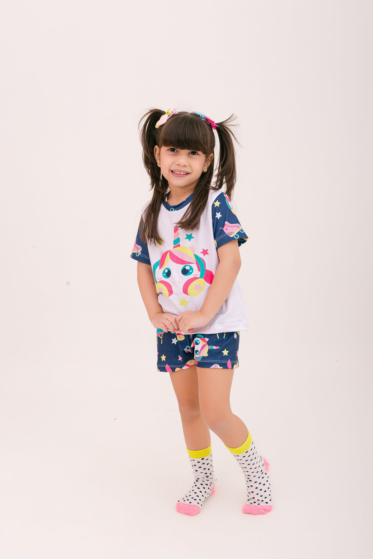 Infantil Feminino Curto | Unicornia Patinadora