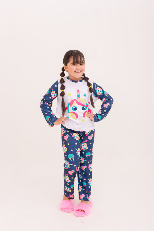 Infantil Feminino Longo | Unicornia Patinadora