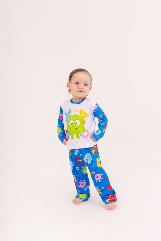 Infantil Masculino Longo | Monstrinho Gamer