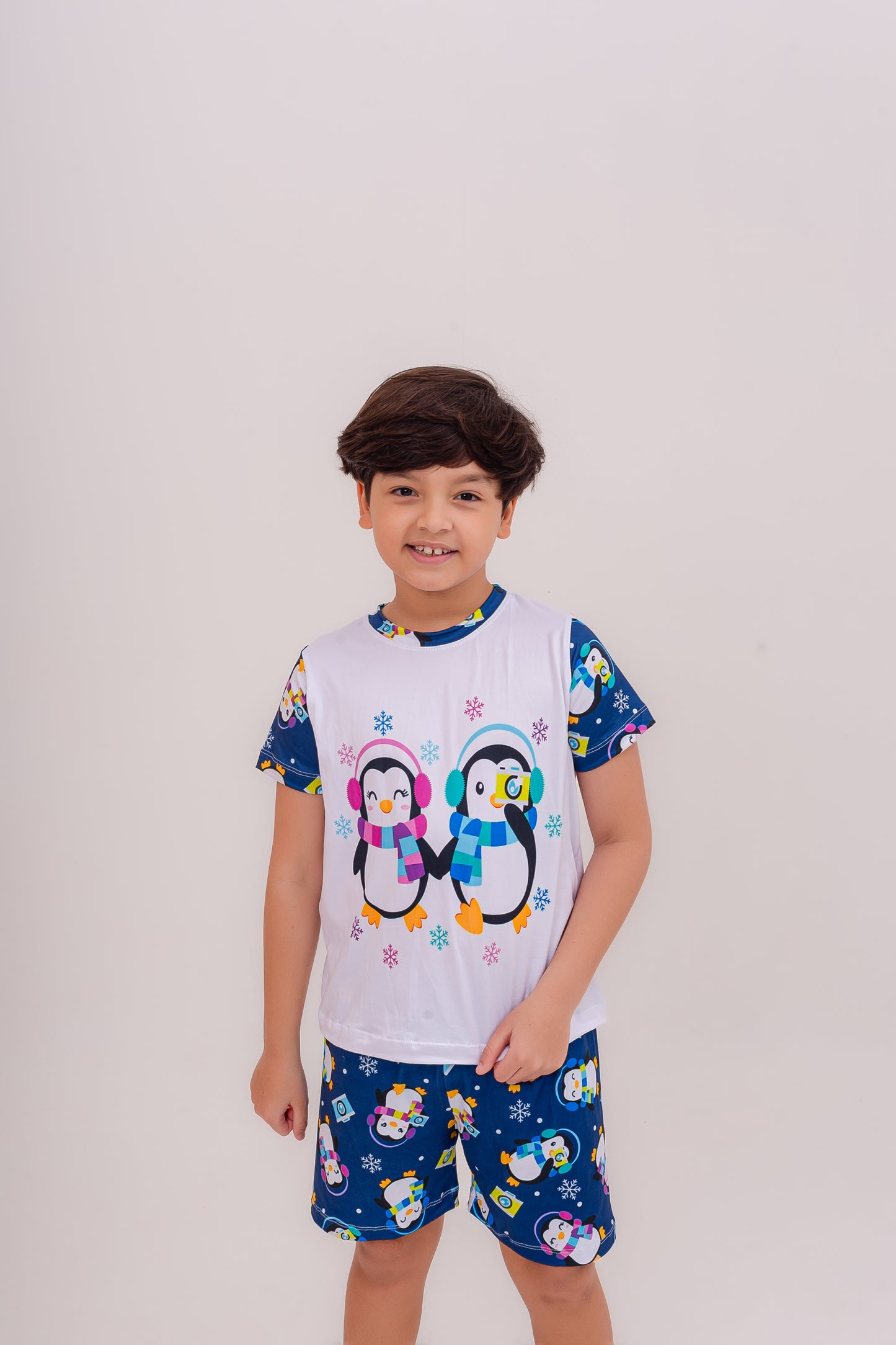 Infantil Masculino Curto | Pinguim Fotolover
