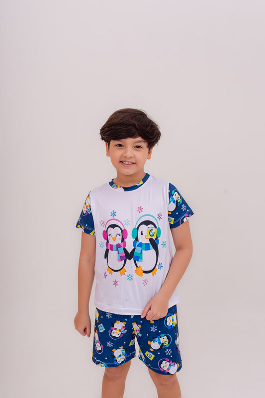 Infantil Masculino Curto | Pinguim Fotolover
